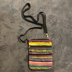 Striped Crossbody Bag